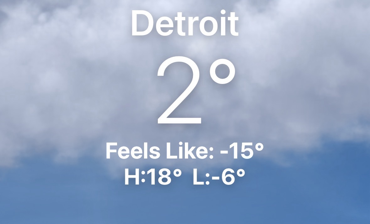 I Ftohti ekstrem në Metro Detroit  Pse  Wind Chill  është rrezik për lëkurën dhe shëndetin tuaj