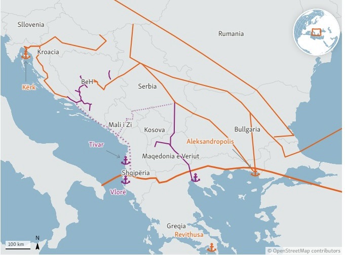 SHBA synon të ndryshojë hartën energjetike të Ballkanit Perëndimor përmes projekteve të gazit LNG